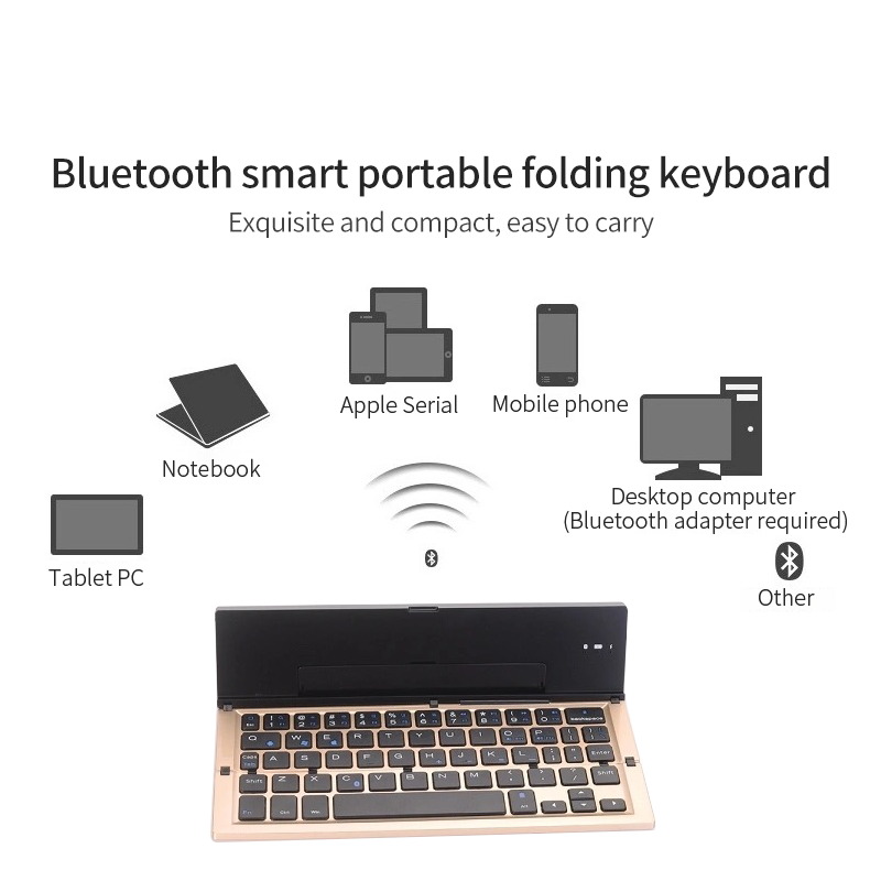 Papan kekunci Bluetooth Foldable